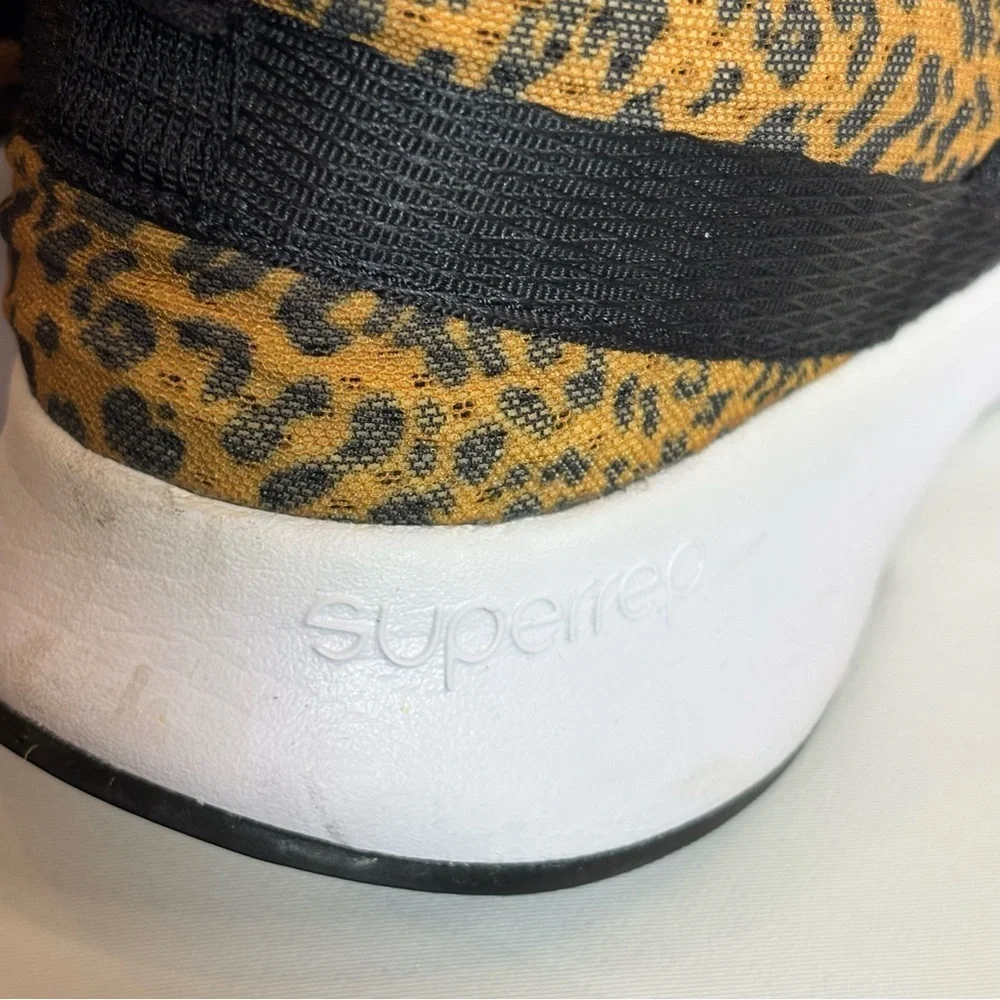 NIKE Sz 9.5 SuperRep Trainers Running Leopard Print Sneakers Bungee Closure - Picture 9 of 11